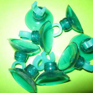 Присоска силиконовая Крепления(зеленое)=30мм, пластиковое полукольцо(зеленое) d=8мм
